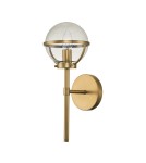 Bathroom wall lamps - Elstead Lighting Hollis wall lamp - 1 light source - Old brass IP44 HK-HOLLIS1-C-HB-BATH - product 5