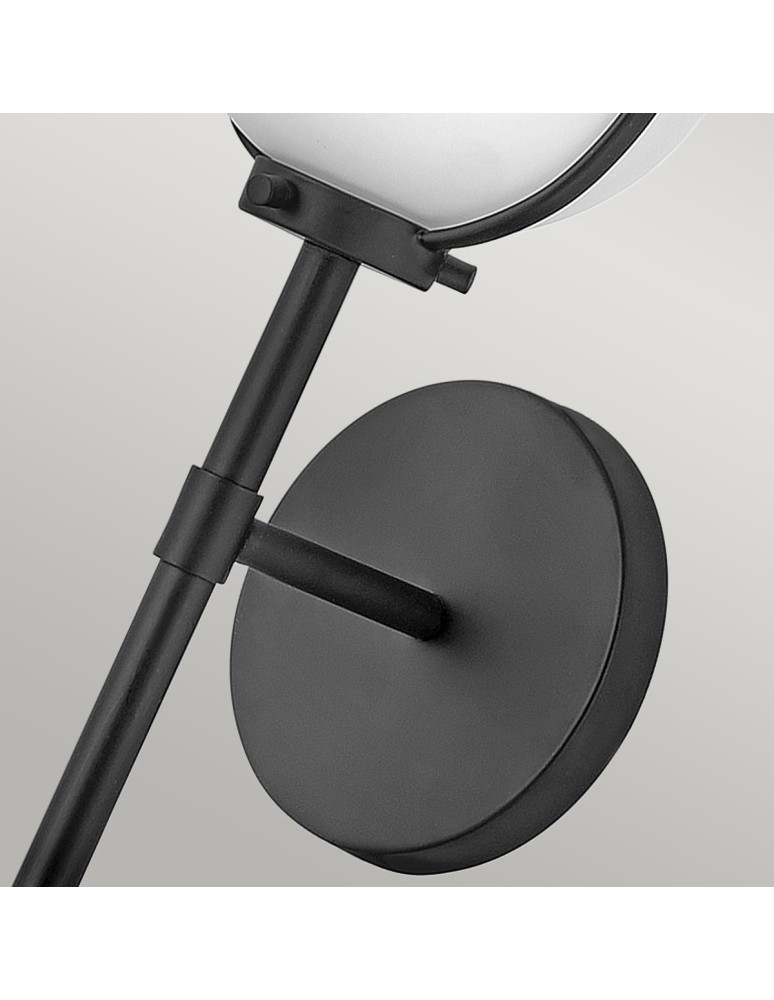 Elstead Lighting Kinkiet Hollis - 1 źródło światła - Czarny IP44 HK-HOLLIS1-O-BK-BATH