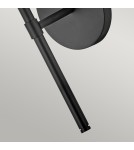 Elstead Lighting Kinkiet Hollis - 1 źródło światła - Czarny IP44 HK-HOLLIS1-O-BK-BATH