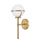 Bathroom wall lamps - Elstead Lighting Hollis wall lamp - 1 light source - Old brass IP44 HK-HOLLIS1-O-HB-BATH - product 1