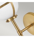 Elstead Lighting Kinkiet Hollis - 1 źródło światła - Stary mosiądz IP44 HK-HOLLIS1-O-HB-BATH