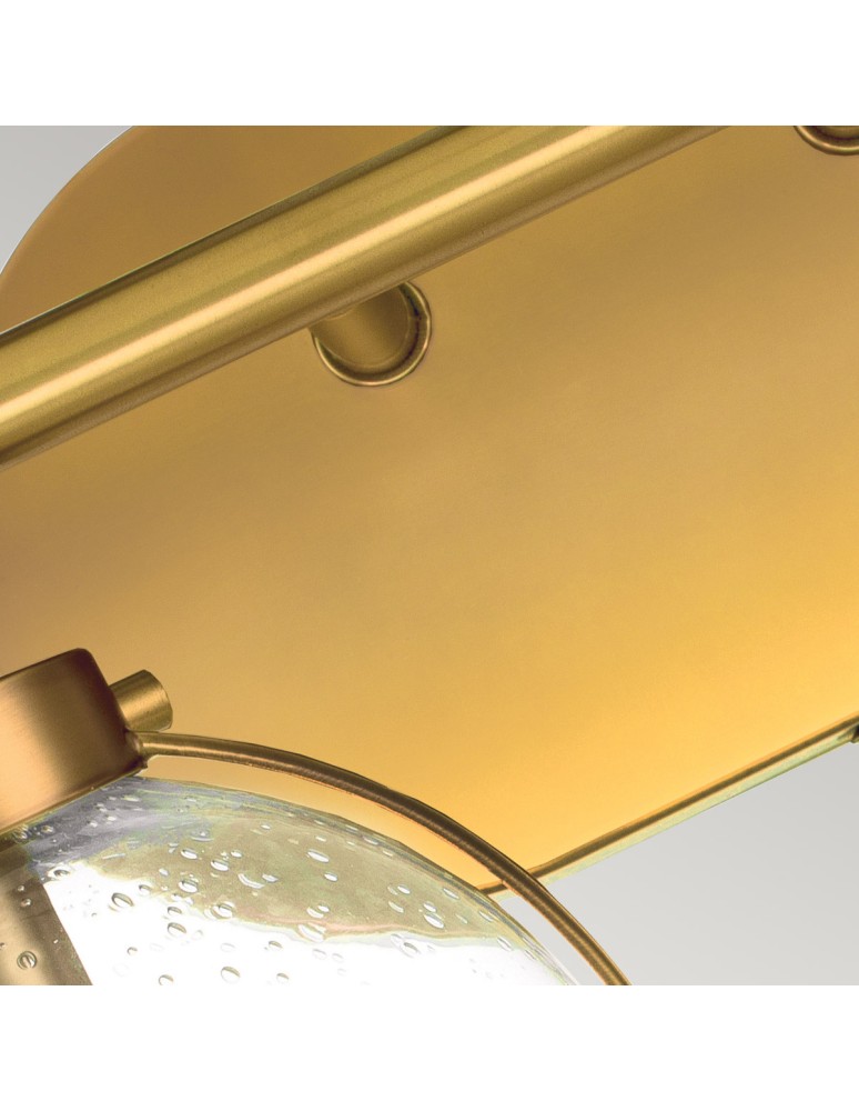 Elstead Lighting Kinkiet Hollis - 2 źródła światła - Stary mosiądz IP44 HK-HOLLIS2-C-HB-BATH