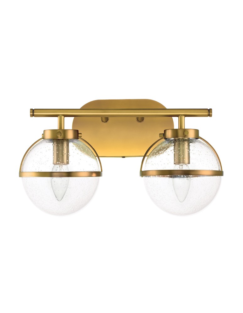 Bathroom wall lamps - Elstead Lighting Hollis wall lamp - 2 light sources - Old brass IP44 HK-HOLLIS2-C-HB-BATH - product kolory-swiatla.pl 5