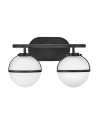 Elstead Lighting Kinkiet Hollis - 2 źródła światła - Czarny IP44 HK-HOLLIS2-O-BK-BATH