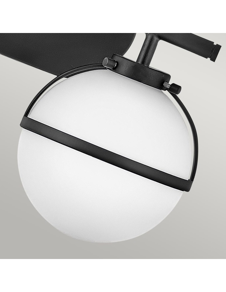 Bathroom wall lamps - Elstead Lighting Hollis wall lamp - 2 light sources - Black IP44 HK-HOLLIS2-O-BK-BATH - product kolory-swiatla.pl 4