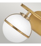 Elstead Lighting Kinkiet Hollis - 2 źródła światła - Stary mosiądz IP44 HK-HOLLIS2-O-HB-BATH