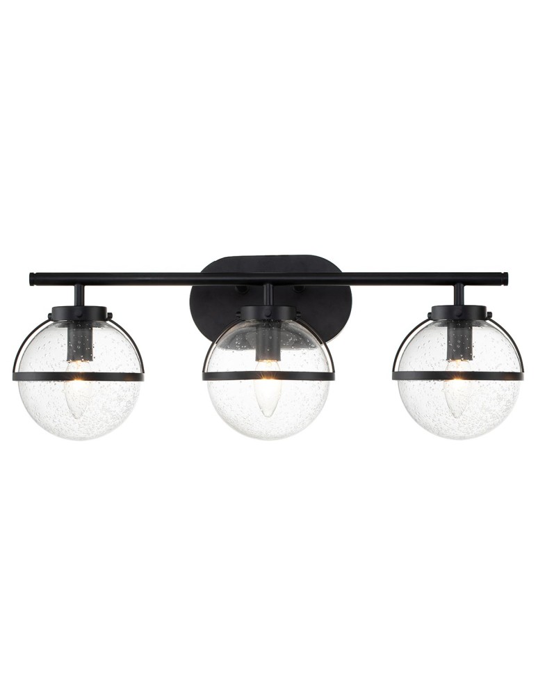 Bathroom wall lamps - Elstead Lighting Hollis wall lamp - 3 light sources - Black IP44 HK-HOLLIS3-C-BK-BATH - product kolory-swiatla.pl 1