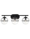 Elstead Lighting Kinkiet Hollis - 3 źródła światła - Czarny IP44 HK-HOLLIS3-C-BK-BATH