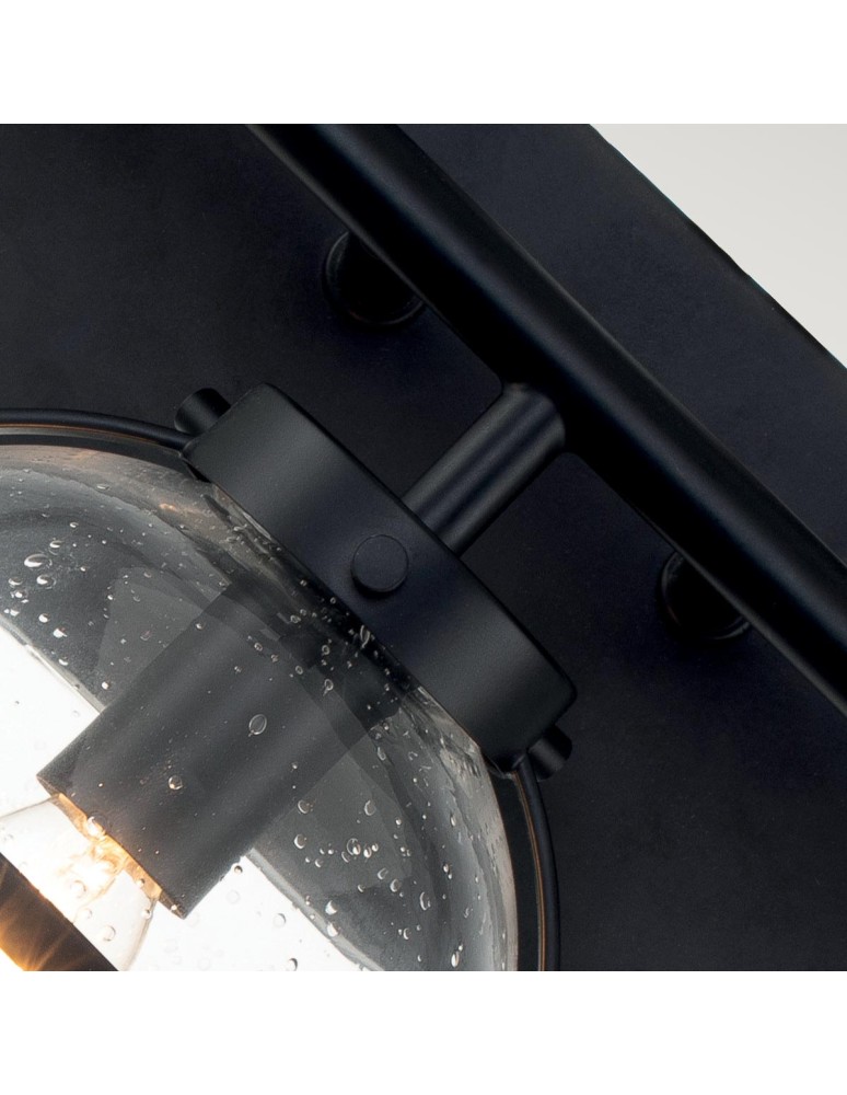 Bathroom wall lamps - Elstead Lighting Hollis wall lamp - 3 light sources - Black IP44 HK-HOLLIS3-C-BK-BATH - product kolory-swiatla.pl 2