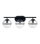 Elstead Lighting Kinkiet Hollis - 3 źródła światła - Czarny IP44 HK-HOLLIS3-C-BK-BATH