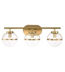 Elstead Lighting Kinkiet Hollis - 3 źródła światła - Stary mosiądz IP44 HK-HOLLIS3-C-HB-BATH
