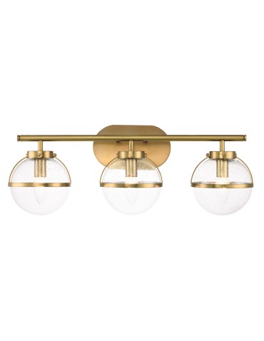 Elstead Lighting Kinkiet Hollis - 3 źródła światła - Stary mosiądz IP44 HK-HOLLIS3-C-HB-BATH