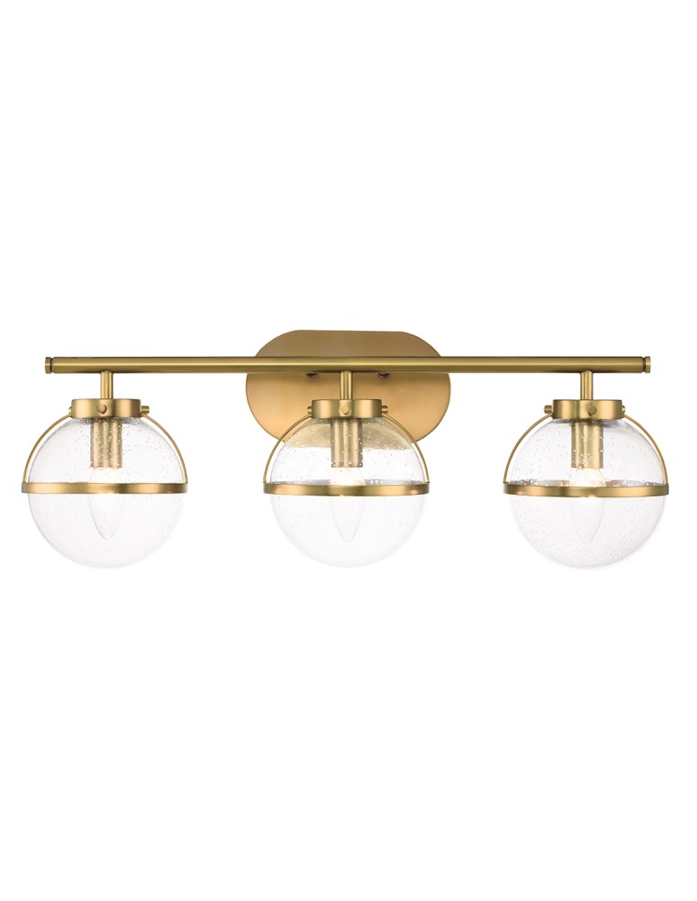 Bathroom wall lamps - Elstead Lighting Hollis wall lamp - 3 light sources - Old brass IP44 HK-HOLLIS3-C-HB-BATH - product kolory-swiatla.pl 1