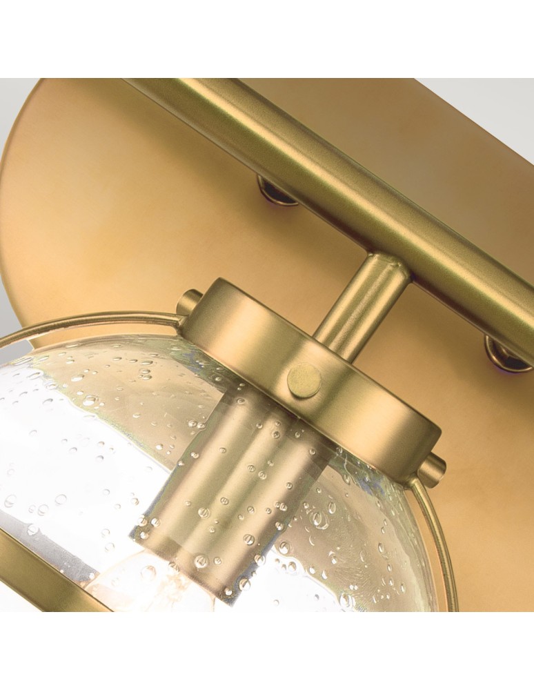 Bathroom wall lamps - Elstead Lighting Hollis wall lamp - 3 light sources - Old brass IP44 HK-HOLLIS3-C-HB-BATH - product kolory-swiatla.pl 2