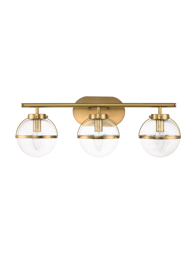 Elstead Lighting Kinkiet Hollis - 3 źródła światła - Stary mosiądz IP44 HK-HOLLIS3-C-HB-BATH
