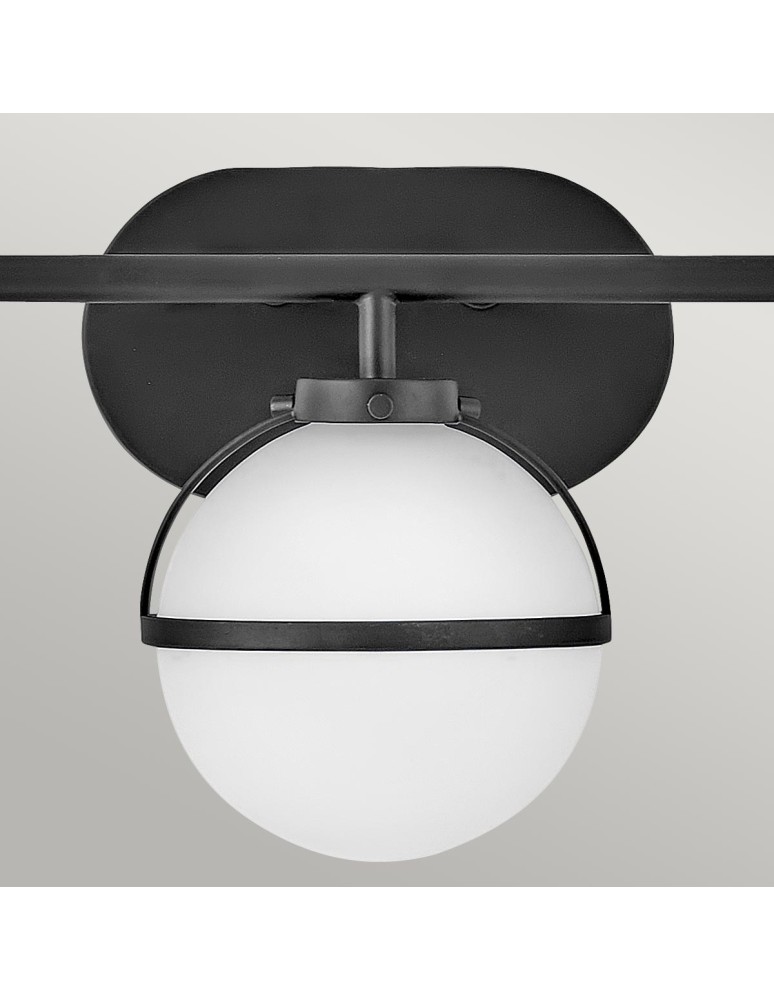 Bathroom wall lamps - Elstead Lighting Hollis wall lamp - 3 light sources - Black IP44 HK-HOLLIS3-O-BK-BATH - product kolory-swiatla.pl 2