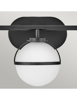 Elstead Lighting Hollis wall lamp - 3 light sources - Black IP44 HK-HOLLIS3-O-BK-BATH - product 2