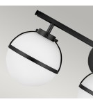 Elstead Lighting Kinkiet Hollis - 3 źródła światła - Czarny IP44 HK-HOLLIS3-O-BK-BATH