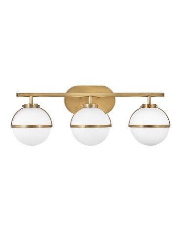 Elstead Lighting Hollis wall lamp - 3 light sources - Old brass IP44 HK-HOLLIS3-O-HB-BATH