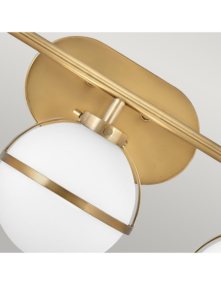 Bathroom wall lamps - Elstead Lighting Hollis wall lamp - 3 light sources - Old brass IP44 HK-HOLLIS3-O-HB-BATH - product kolory-swiatla.pl 2