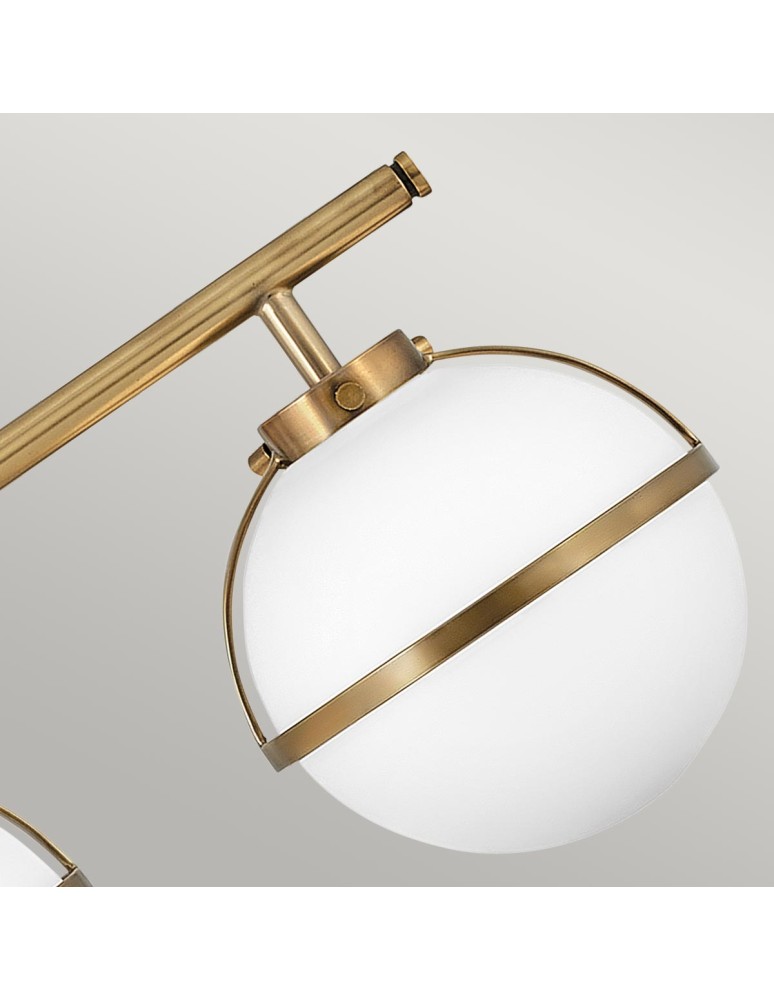 Bathroom wall lamps - Elstead Lighting Hollis wall lamp - 3 light sources - Old brass IP44 HK-HOLLIS3-O-HB-BATH - product kolory-swiatla.pl 3