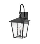 Elstead Lighting Duża latarnia naścienna Huntersfield - 3 źródła światła IP44 HK-HUNTERSFIELD2-L-BK Elstead Lighting Duża latarnia naścienna Huntersfield - 3 źródła światła IP44 HK-HUNTERSFIELD2-L-BK