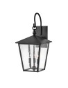 Elstead Lighting Huntersfield large wall lantern - 3 light sources IP44 HK-HUNTERSFIELD2-L-BK