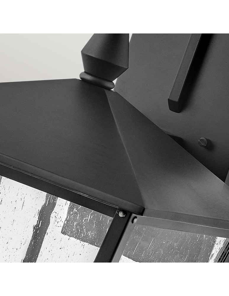 Elstead Lighting Duża latarnia naścienna Huntersfield - 3 źródła światła IP44 HK-HUNTERSFIELD2-L-BK Elstead Lighting Duża latarnia naścienna Huntersfield - 3 źródła światła IP44 HK-HUNTERSFIELD2-L-BK