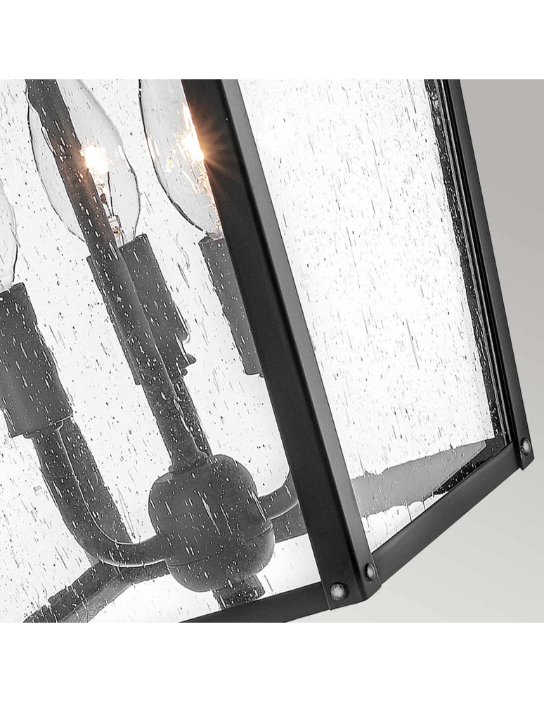 Outdoor wall lamps - Elstead Lighting Huntersfield large wall lantern - 3 light sources IP44 HK-HUNTERSFIELD2-L-BK - product kolory-swiatla.pl 4