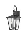 Elstead Lighting Huntersfield medium wall lantern - 2 light sources IP44 HK-HUNTERSFIELD2-M-BK