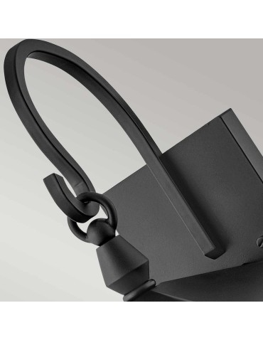 Elstead Lighting Średnia latarnia naścienna Huntersfield - 2 źródła światła IP44 HK-HUNTERSFIELD2-M-BK - produkt 2