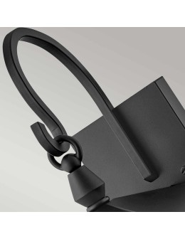 Elstead Lighting Średnia latarnia naścienna Huntersfield - 2 źródła światła IP44 HK-HUNTERSFIELD2-M-BK - produkt 2