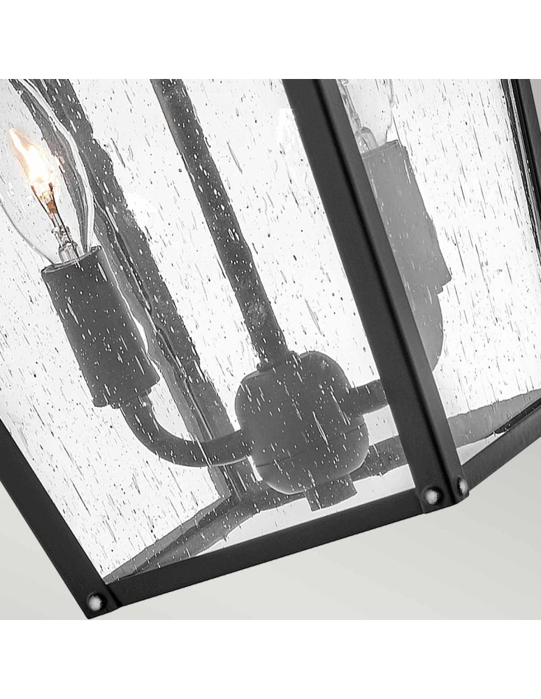 Outdoor wall lamps - Elstead Lighting Huntersfield medium wall lantern - 2 light sources IP44 HK-HUNTERSFIELD2-M-BK - product kolory-swiatla.pl 4