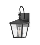Outdoor wall lamps - Elstead Lighting Huntersfield small wall lantern - 1 light source IP44 HK-HUNTERSFIELD2-S-BK - product 1