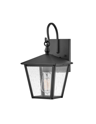 Elstead Lighting Huntersfield small wall lantern - 1 light source IP44 HK-HUNTERSFIELD2-S-BK