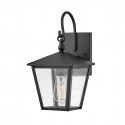 Elstead Lighting Mała latarnia naścienna Huntersfield - 1 źródło światła IP44 HK-HUNTERSFIELD2-S-BK
