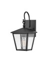 Elstead Lighting Mała latarnia naścienna Huntersfield - 1 źródło światła IP44 HK-HUNTERSFIELD2-S-BK