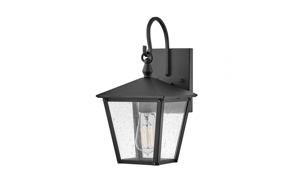 Elstead Lighting Mała latarnia naścienna Huntersfield - 1 źródło światła IP44 HK-HUNTERSFIELD2-S-BK