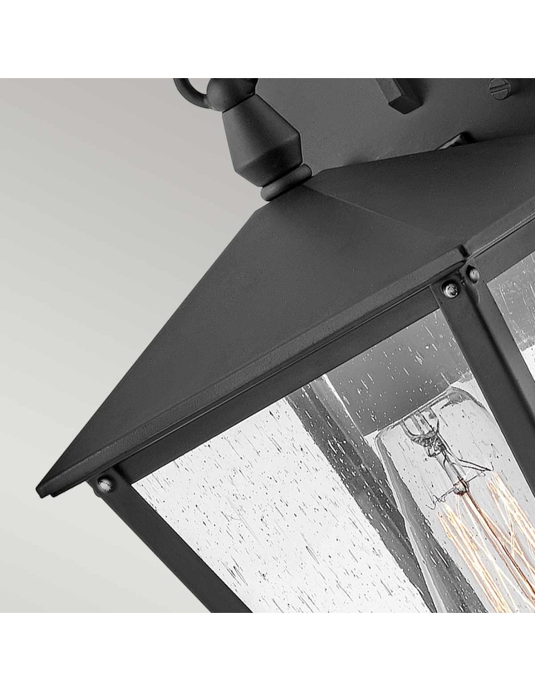 Outdoor wall lamps - Elstead Lighting Huntersfield small wall lantern - 1 light source IP44 HK-HUNTERSFIELD2-S-BK - product kolory-swiatla.pl 3