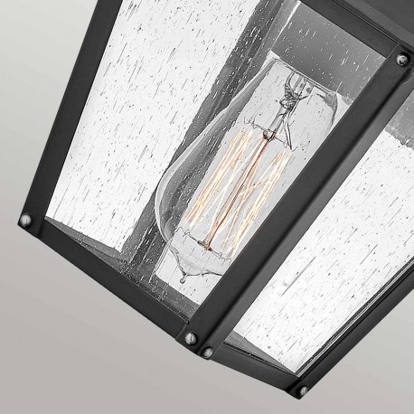 Elstead Lighting Mała latarnia naścienna Huntersfield - 1 źródło światła IP44 HK-HUNTERSFIELD2-S-BK
