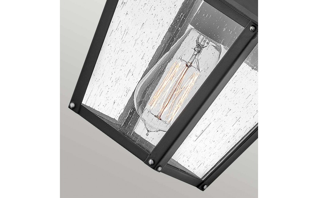 Elstead Lighting Mała latarnia naścienna Huntersfield - 1 źródło światła IP44 HK-HUNTERSFIELD2-S-BK