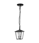 Outdoor pendant lamps - Elstead Lighting Huntersfield large pendant lantern - 3 light sources IP44 HK-HUNTERSFIELD8-L-BK - product 1