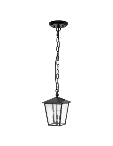 Elstead Lighting Huntersfield large pendant lantern - 3 light sources IP44 HK-HUNTERSFIELD8-L-BK