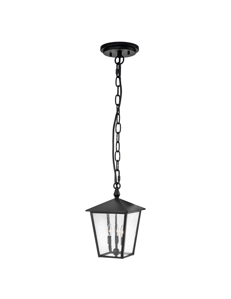 Outdoor pendant lamps - Elstead Lighting Huntersfield large pendant lantern - 3 light sources IP44 HK-HUNTERSFIELD8-L-BK - product kolory-swiatla.pl 1