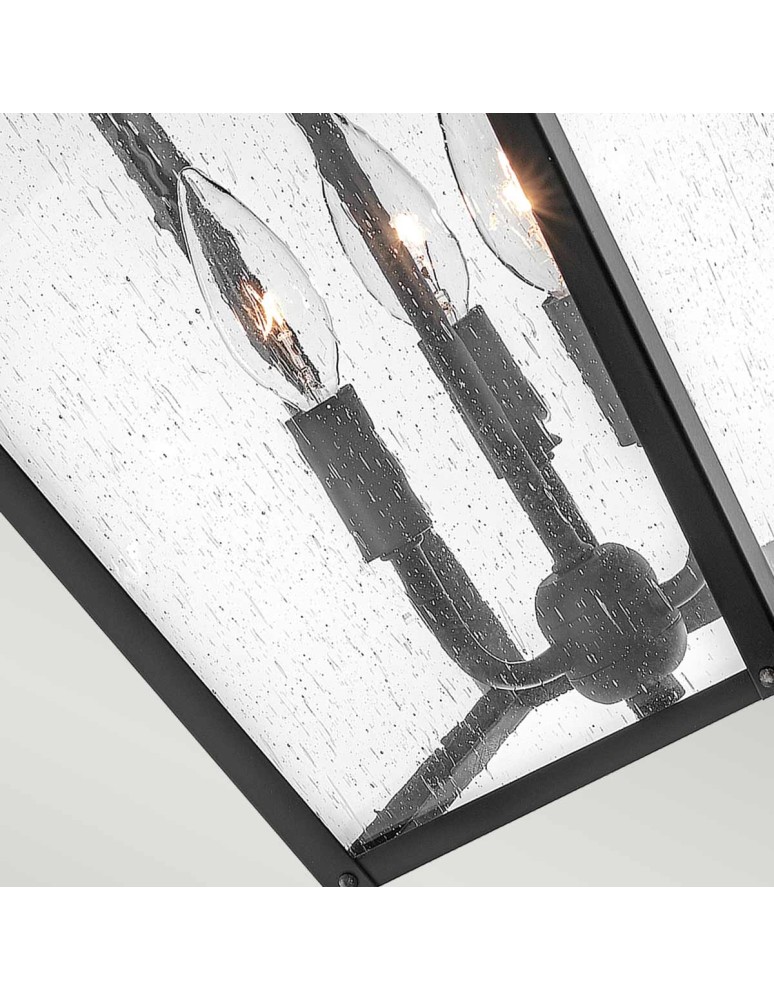 Outdoor pendant lamps - Elstead Lighting Huntersfield large pendant lantern - 3 light sources IP44 HK-HUNTERSFIELD8-L-BK - product kolory-swiatla.pl 4