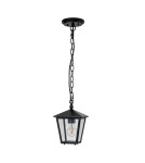 Outdoor pendant lamps - Elstead Lighting Huntersfield small pendant lantern - 1 light source IP44 HK-HUNTERSFIELD8-S-BK - product 2
