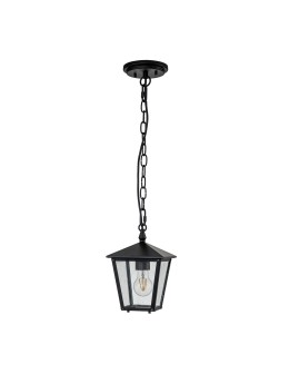 Elstead Lighting Mała latarnia wisząca Huntersfield - 1 źródło światła IP44 HK-HUNTERSFIELD8-S-BK - produkt 2
