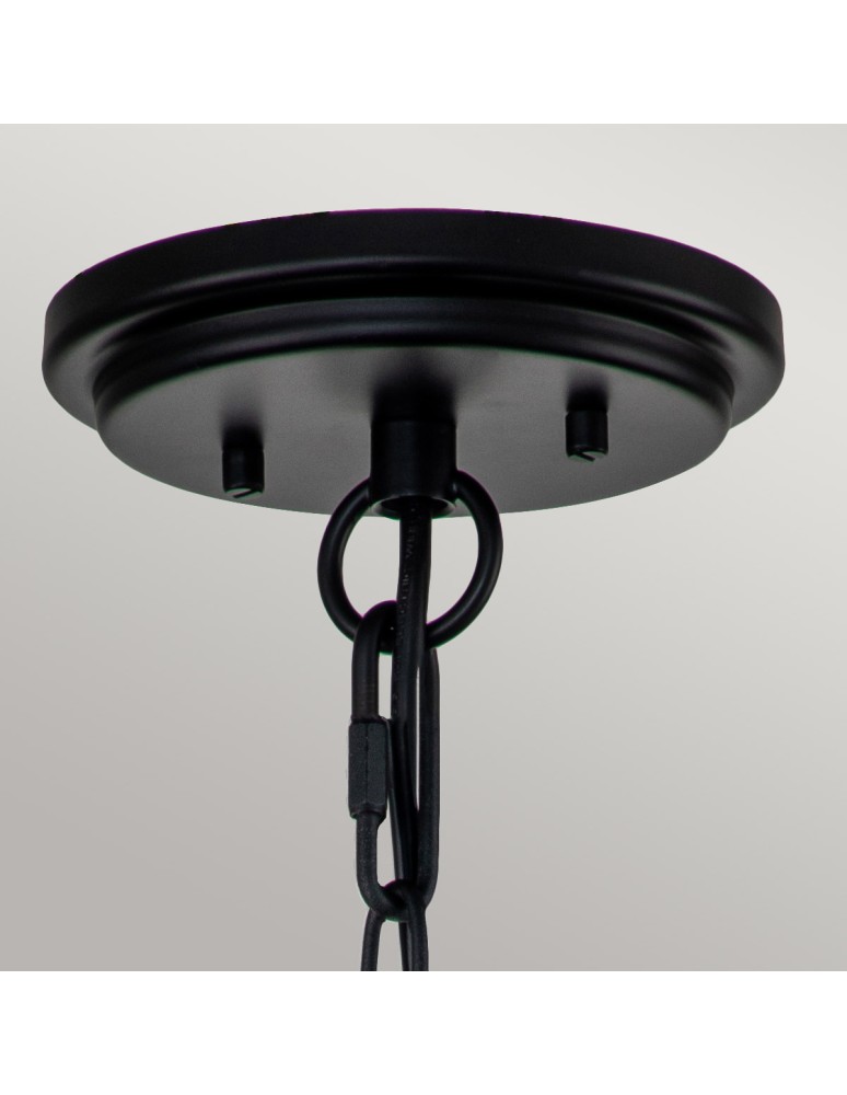 Outdoor pendant lamps - Elstead Lighting Huntersfield small pendant lantern - 1 light source IP44 HK-HUNTERSFIELD8-S-BK - product kolory-swiatla.pl 3