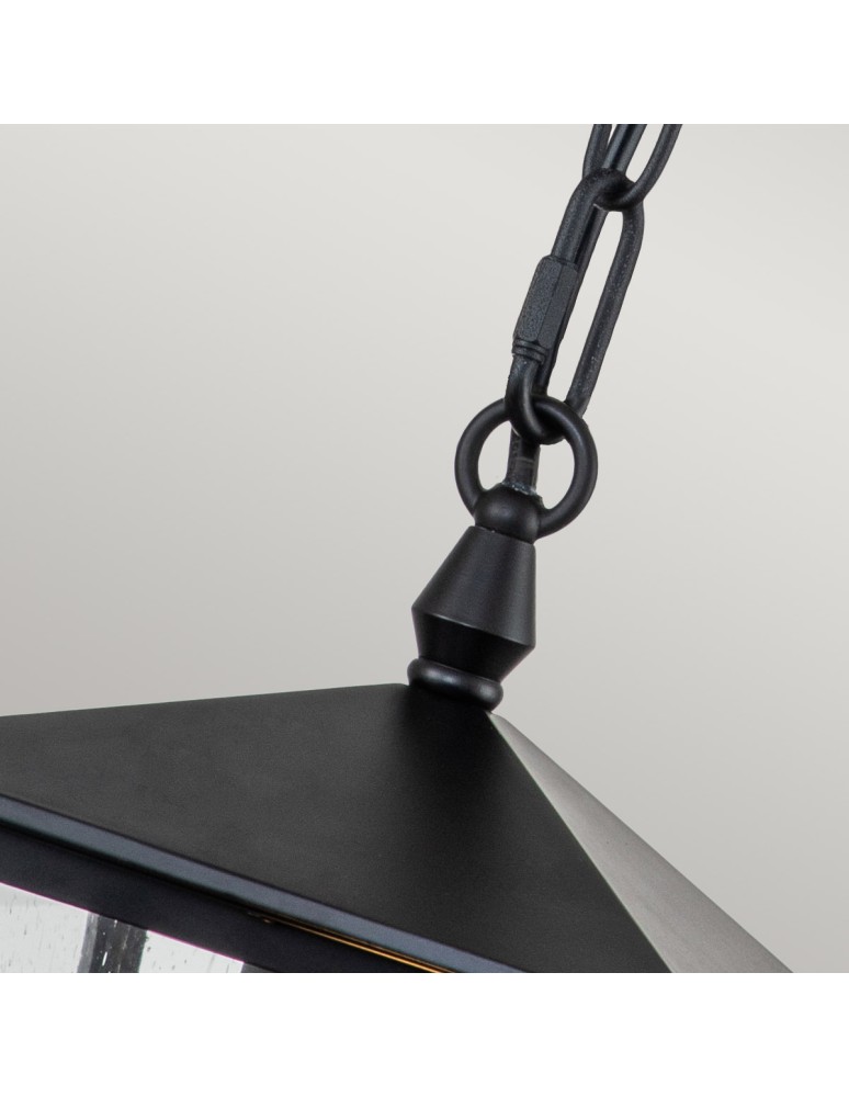 Outdoor pendant lamps - Elstead Lighting Huntersfield small pendant lantern - 1 light source IP44 HK-HUNTERSFIELD8-S-BK - product kolory-swiatla.pl 4