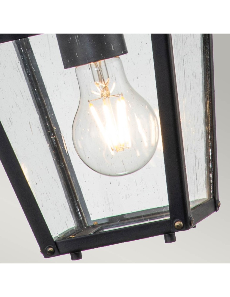 Outdoor pendant lamps - Elstead Lighting Huntersfield small pendant lantern - 1 light source IP44 HK-HUNTERSFIELD8-S-BK - product kolory-swiatla.pl 5